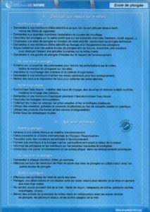 plongeur responsable